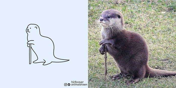 奇葩动物简笔画图片