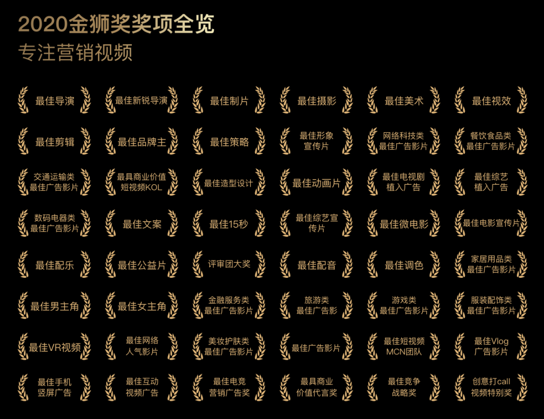 衡量和獎勵年度內已在中國及國際媒體上公開發布過的國內外影視廣告