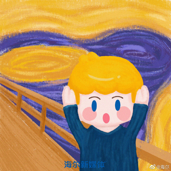 海尔兄弟cos世界名画,"萌"化了