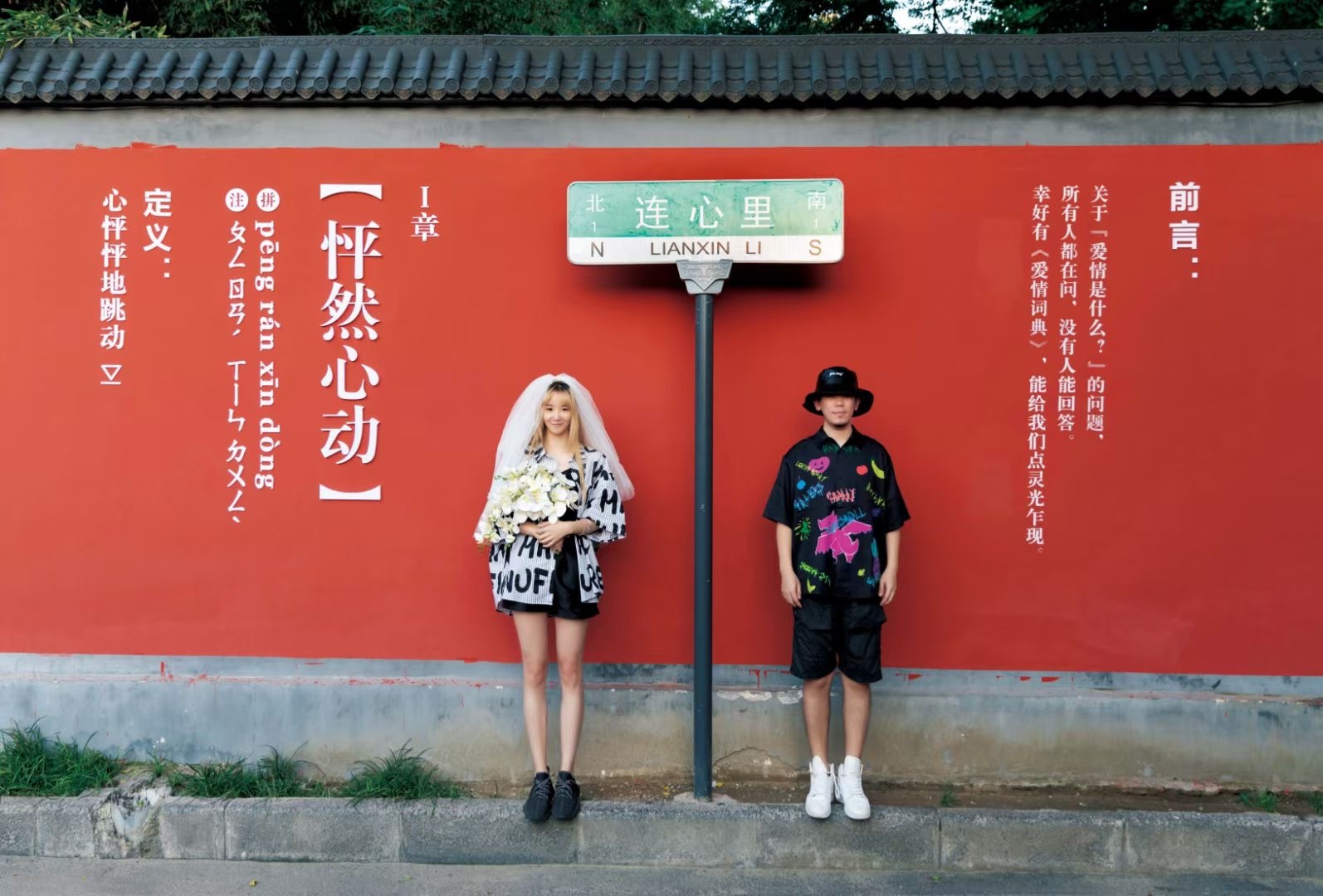 写满红墙的情话,即为《爱情词典》的具体内容,分别为「前言」,五个