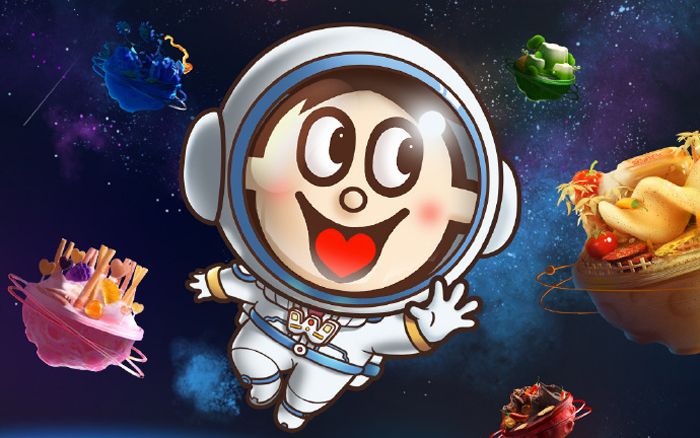 旺旺上线科幻小片造了6个零食星球