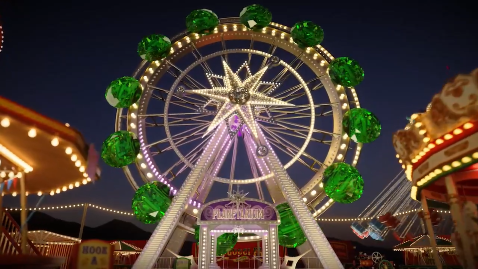 古驰手表大片梦幻游乐场尽享时间宇宙