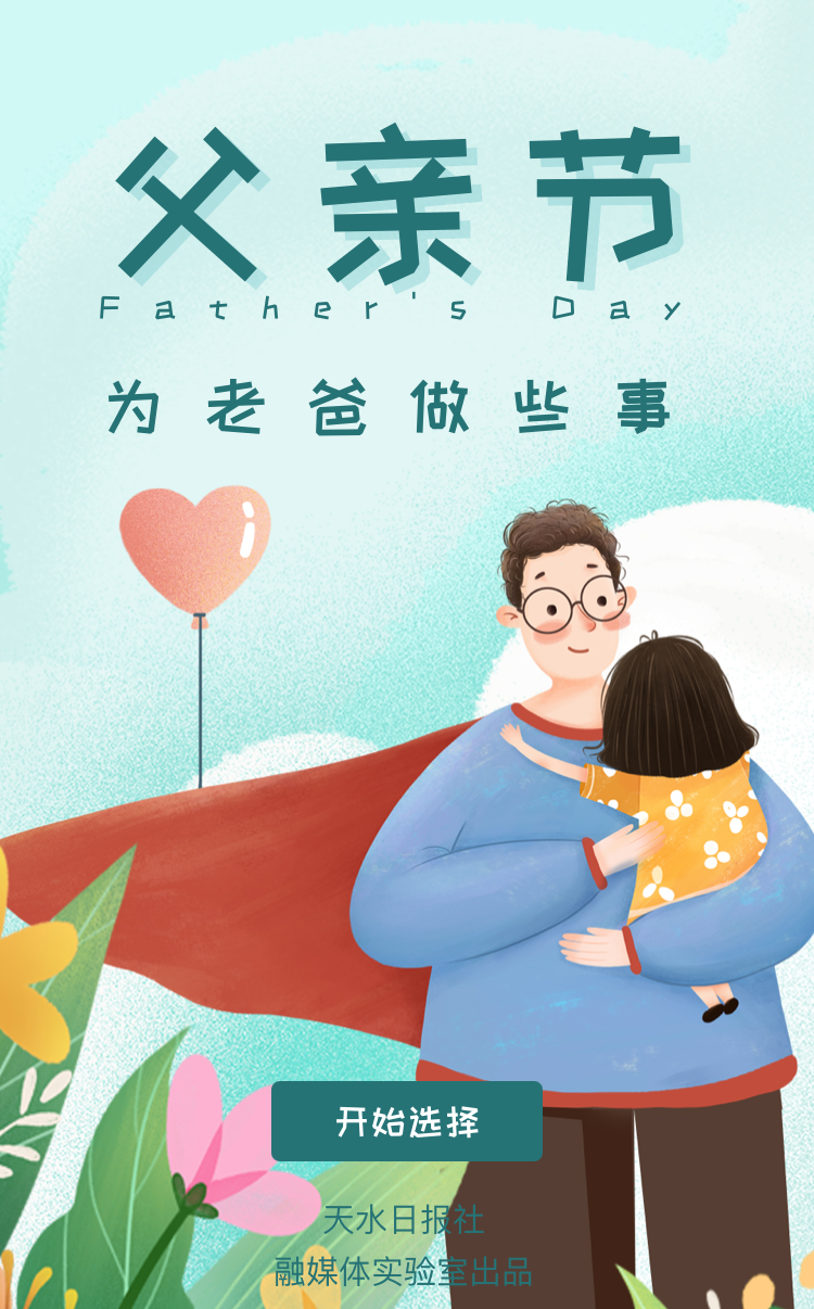【父亲节合成海报h5案例效果图1】点击标题查看父亲节合成海报h5案例