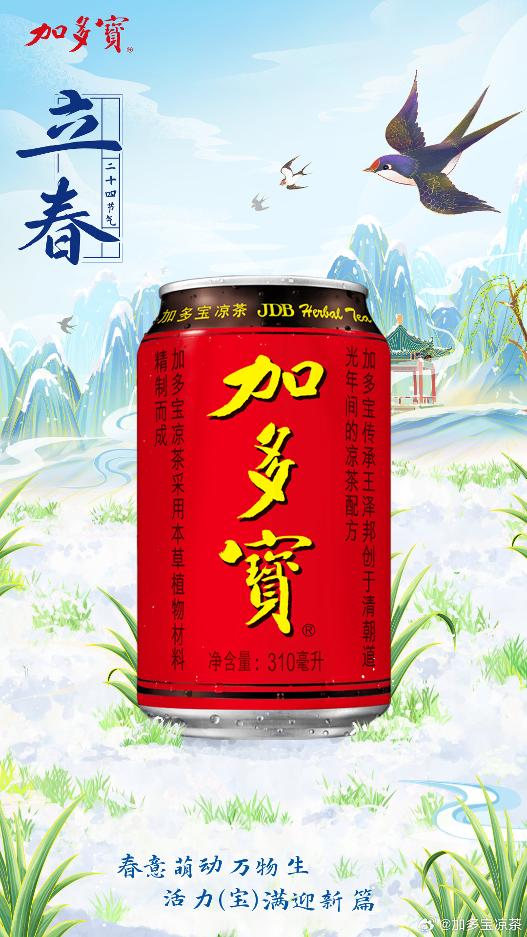 立春海报合集,满屏的绿 - 数英