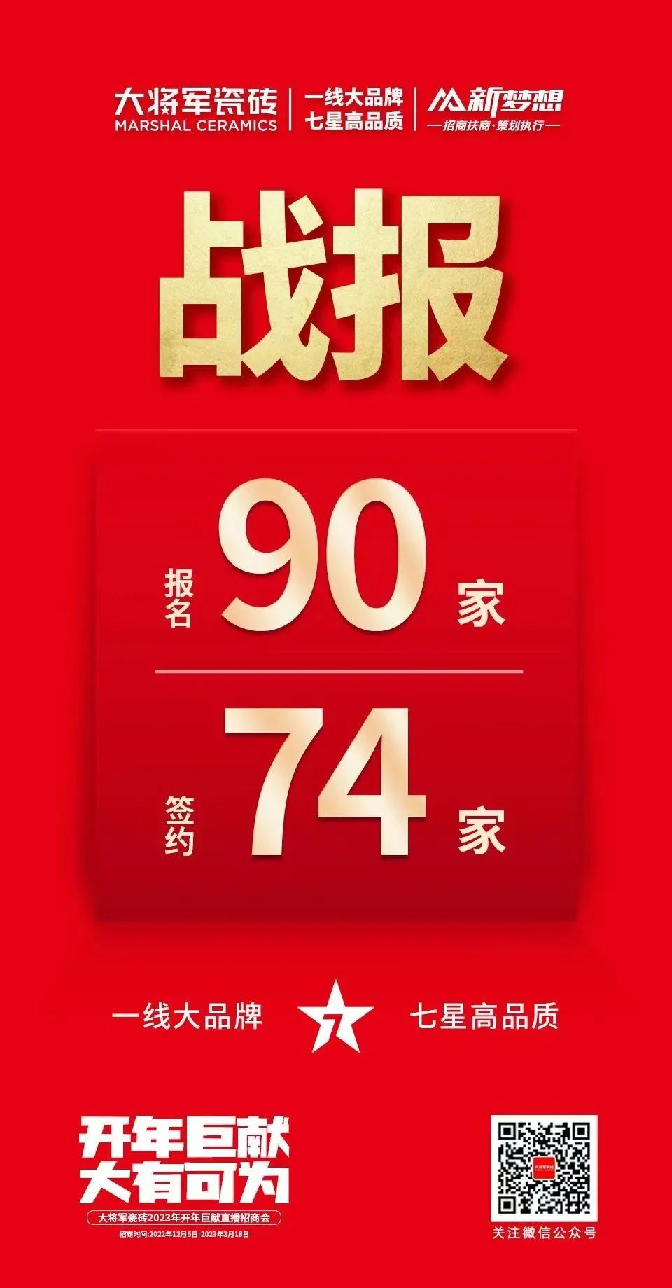「伟大的年年卖货」经典案例 │大将军瓷砖：落地1年，招商200+